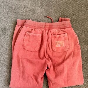 Coral Roxy Sweatpants Size Medium